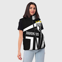 Женский жилет JUVENTUS ЮВЕНТУС ПОЛОСЫ, цвет: 3D-светло-серый — фото 2