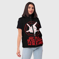 Женский жилет КОТ САТАНЫ, цвет: 3D-красный — фото 2