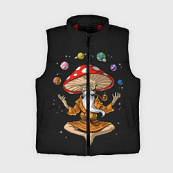 Женский жилет Космический Гриб Волшебник, цвет: 3D-красный