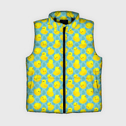 Женский жилет Уточка, цвет: 3D-черный