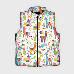 Женский жилет Ламы, цвет: 3D-красный