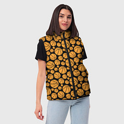 Женский жилет Баскетбольные Мячи, цвет: 3D-красный — фото 2