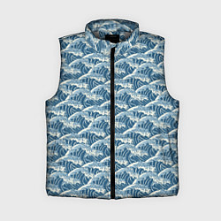 Женский жилет Волны, цвет: 3D-светло-серый