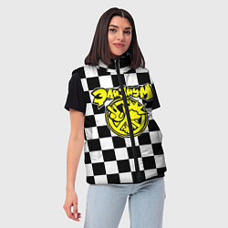 Женский жилет Элизиум рок группа клетка, цвет: 3D-красный — фото 2