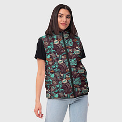 Женский жилет Чувак на спорте, цвет: 3D-красный — фото 2