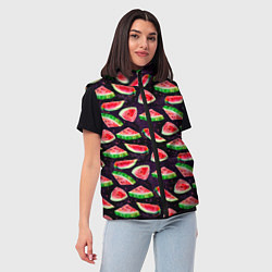 Женский жилет Арбузное лето, цвет: 3D-красный — фото 2