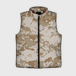 Женский жилет Камуфляжный пиксель, цвет: 3D-красный