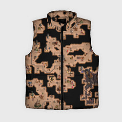 Женский жилет Heroes III Dungeon Map, цвет: 3D-черный