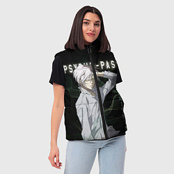 Женский жилет Сёго Макисима Psycho-Pass, цвет: 3D-черный — фото 2