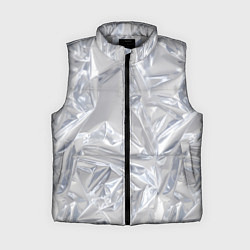 Женский жилет Голографичная фольга, цвет: 3D-светло-серый