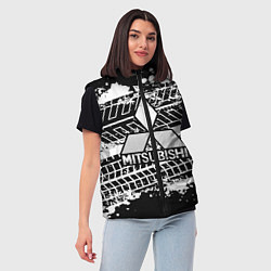 Женский жилет MITSUBISHI СЛЕДЫ ШИН, цвет: 3D-черный — фото 2