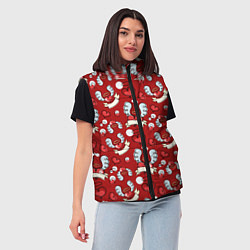 Женский жилет Сердца с крыльями, цвет: 3D-светло-серый — фото 2