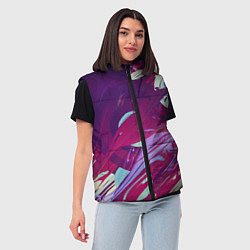 Женский жилет Мощный градиент, цвет: 3D-красный — фото 2