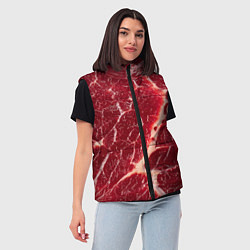 Женский жилет Мясо на Хэллоуин, цвет: 3D-черный — фото 2