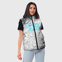 Женский жилет Игра в кальмара, цвет: 3D-черный — фото 2