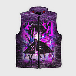 Женский жилет Cyberpunk Samurai Anime, цвет: 3D-красный