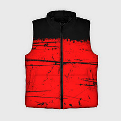 Женский жилет КРАСНЫЙ ГРАНЖ RED GRUNGE