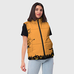 Женский жилет Orange Halloween TRD, цвет: 3D-красный — фото 2