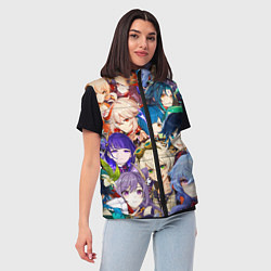 Женский жилет Genshin Impact - персонажи, цвет: 3D-черный — фото 2