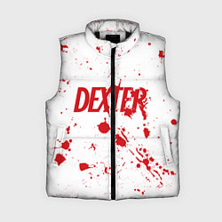 Женский жилет Dexter logo Декстер брызги крови, цвет: 3D-черный