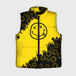 Женский жилет Nirvana Smile Нирвана Рваный Паттерн, цвет: 3D-черный