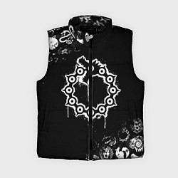 Женский жилет 7 СМЕРТНЫХ ГРЕХОВ МЕЛОДИАС СИМВОЛ ДРАКОН, цвет: 3D-черный