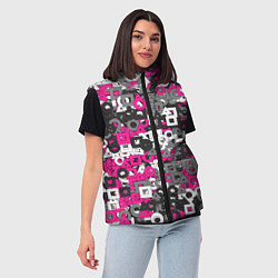 Женский жилет Squid Game Camo, цвет: 3D-красный — фото 2