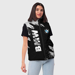 Женский жилет BMW GRUNGE БМВ ГРАНЖ, цвет: 3D-черный — фото 2