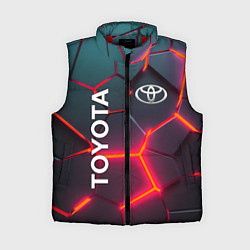 Женский жилет TOYOTA 3D NEON ТОЙОТА 3Д ПЛИТЫ НЕОН, цвет: 3D-красный