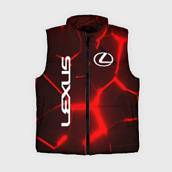 Женский жилет ЛЕКСУС КРАСНЫЕ 3Д ПЛИТЫ