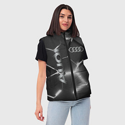 Женский жилет AUDI GREY 3D ПЛИТЫ, цвет: 3D-светло-серый — фото 2
