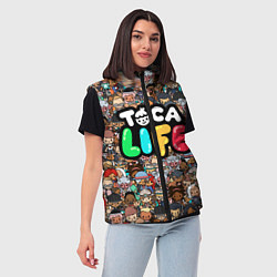 Женский жилет Toca Life, цвет: 3D-светло-серый — фото 2