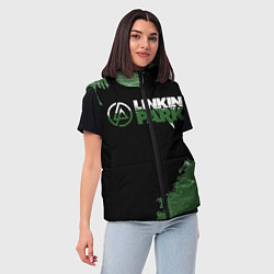 Женский жилет Линкин Парк в стиле Гранж Linkin Park, цвет: 3D-светло-серый — фото 2