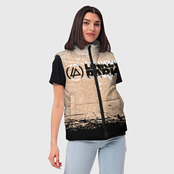 Женский жилет Linkin Park Рок Группа Линкин Парк, цвет: 3D-черный — фото 2
