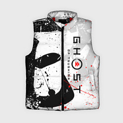 Женский жилет GHOST OF TSUSHIMA ПРИЗРАК ЦУСИМЫ БЕЛЫЙ, цвет: 3D-красный