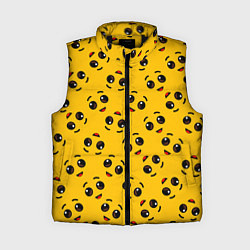 Женский жилет FORTNITE BANANA FACE PATTERN ФОРТНАЙТ ЛИЦО БАНАНА, цвет: 3D-черный