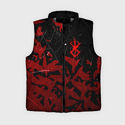 Женский жилет БЕРСЕРК КЛЕЙМО ЛОГО СТАЯ ВОРОН, RED CROW, цвет: 3D-светло-серый