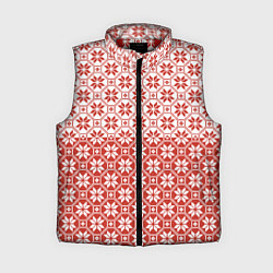 Женский жилет Алатырь Славянский Символ, цвет: 3D-красный