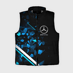 Женский жилет Mercedes AMG Осколки стекла, цвет: 3D-светло-серый