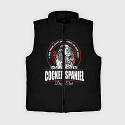 Женский жилет Кокер-Спаниель Cocker Spaniel, цвет: 3D-черный
