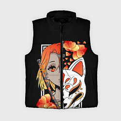 Женский жилет Samurai girl, цвет: 3D-черный