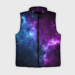 Женский жилет NEON GALAXY НЕОНОВЫЙ КОСМОС, цвет: 3D-светло-серый