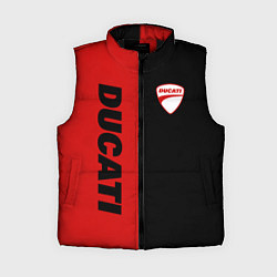 Женский жилет DUCATI BLACK RED BACKGROUND