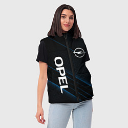 Женский жилет Опель, Opel, цвет: 3D-светло-серый — фото 2