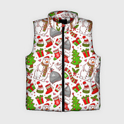 Женский жилет Новый Год!, цвет: 3D-красный