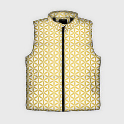 Женский жилет Цветок Жизни золото, цвет: 3D-черный