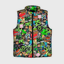 Женский жилет МАЙНКРАФТ ВСЕ ГЕРОИ И ПРЕДМЕТЫ