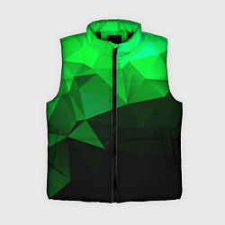 Женский жилет Изумрудный Зеленый Геометрия