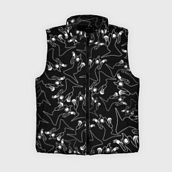 Женский жилет KIZARU HAUNTED FAMILY ПАТТЕРН, цвет: 3D-черный