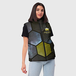 Женский жилет JWST space cell theme, цвет: 3D-светло-серый — фото 2